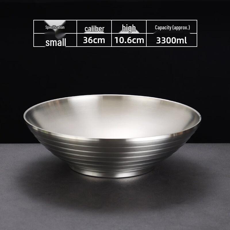 Jingbaodi 304 Stainless Steel Korean Noodle & Rice Bowl