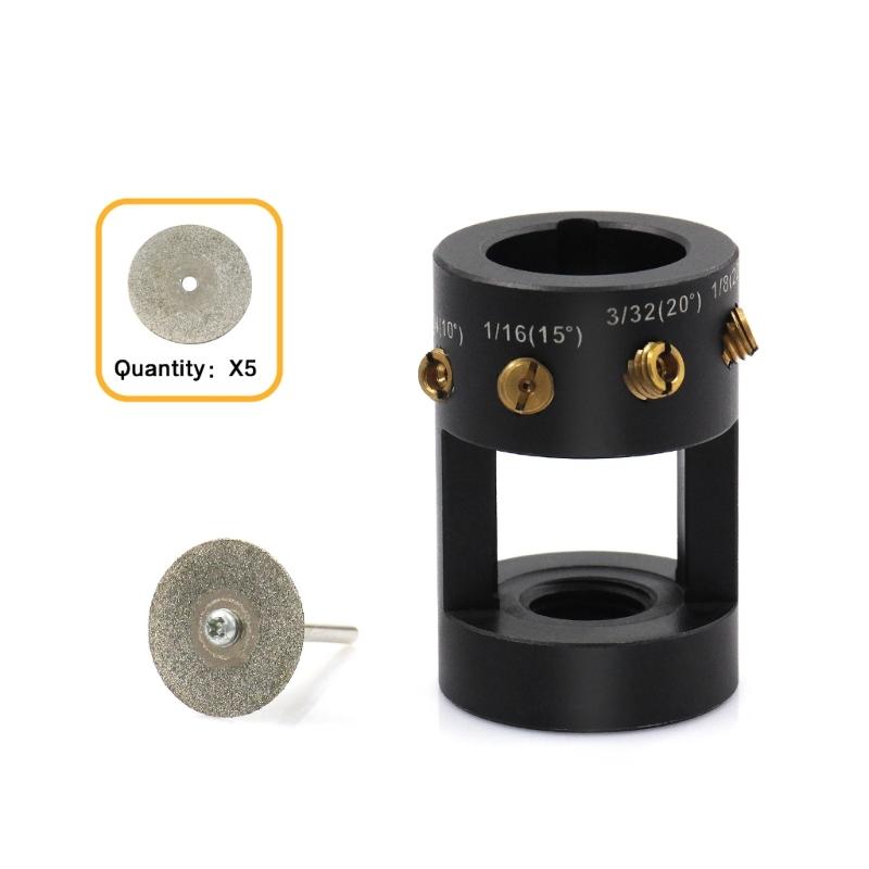 Tungstens Electrode Sharpener Grinder Head TIG Welding Tool with Cut-Off Slot Multi-Angles & set Tool Kit