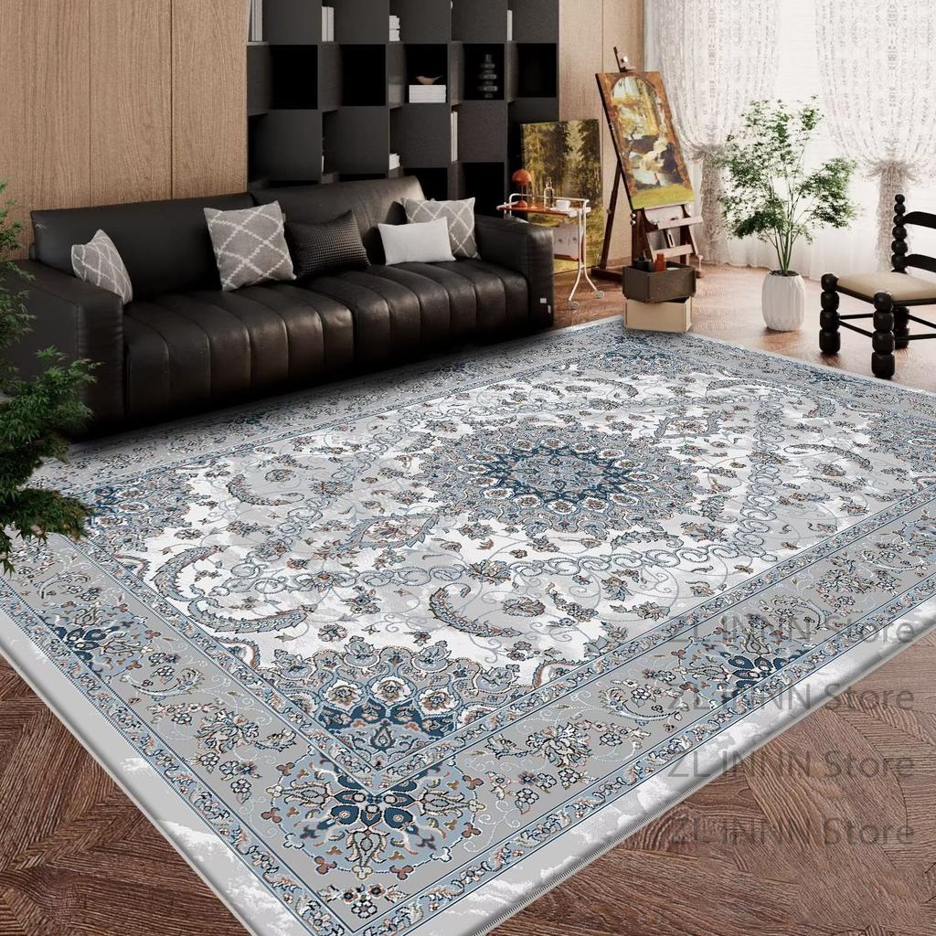 Boho Large Carpet for Living Room Persian Retro Decoration Home Non-slip Easy Clean Rug Bedroom Cloakroom Washable Floor Mat