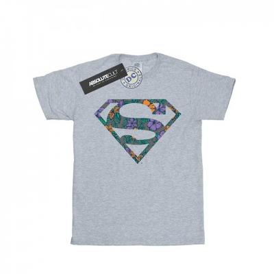 Mens Superman Floral Logo 1 T-Shirt