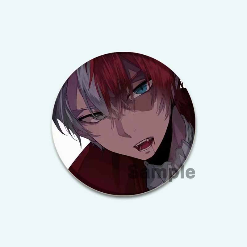 

32/44/58 мм Фанаты Коллекции Аниме Моя геройская академия Броши Мидория Изуку/Бакуго Кацуки/Тодороки Шото Значок на рюкзак Мультяшные значки на лацкан 44mm