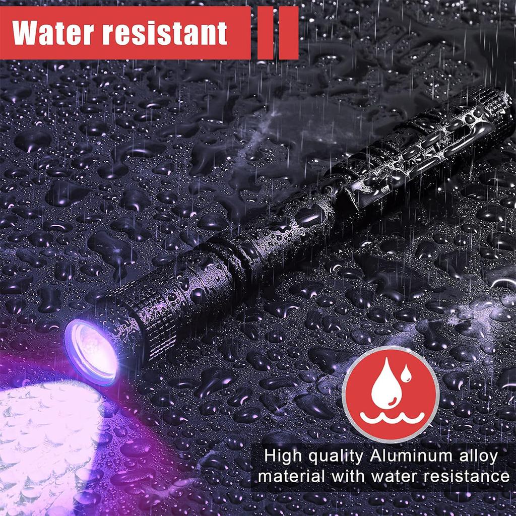 Uv Flashlight 365nm Ultraviolet Torch With Pen Clip Battery-power Manual Portable Light Led-and-uv-flashlight Scorpion Detection