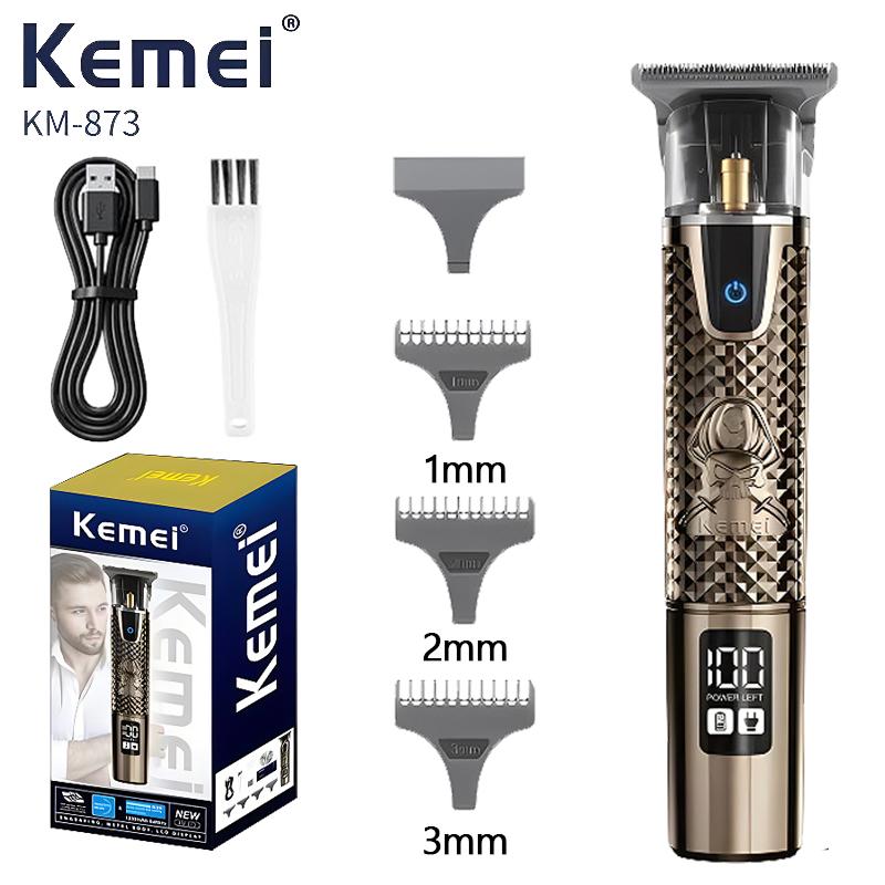 KEMEI KM-873 housing Electric Hair Clipper Beard Hair Trimmer For Men Bald Electric Hair Cutting Machine rechargeable
