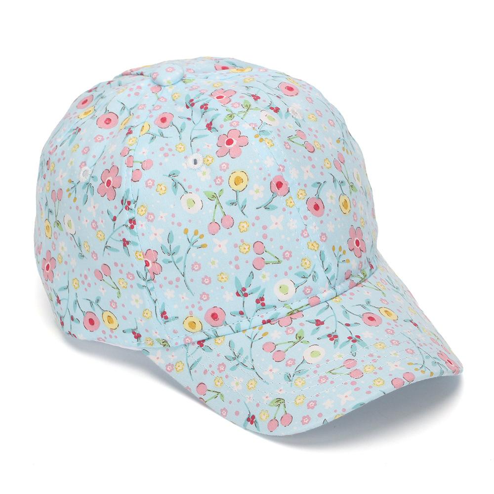 Children's Small Flower Baseball Cap, Girl's Curved Brimmed Baseball Cap, Boy's Breathable Sun Protection Hat