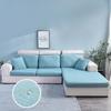 Funda de Cojín para Sofá Jacquard Impermeable Color Sólido Elástica Fundas Deslizantes para Sofá Funda de Sofá Couch de Spandex Extraíble Sala de Estar Hogar