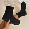 French socks boots autumn light commuter style elastic fashion socks boots intellectual style fairy style sexy dating