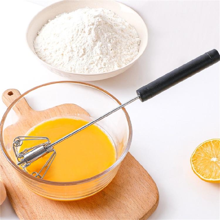 Ergonomischer Hand-Eierschläger für mühelose Backvorbereitungen Stahl-Schneebesen Klingen-Rotationsmechanismus Sahne-Mischwerkzeug