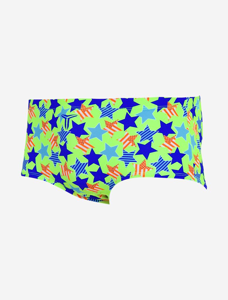 Toneidoseupocheu Tingstar Competitive Short Square High-Cut Lime Swimsuit