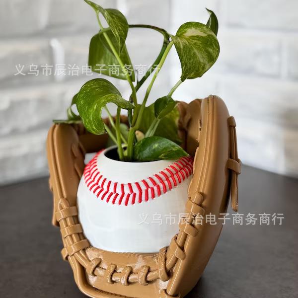 New resin statue flower pot decoration spherical flower pot decoration outdoor courtyard home desktop flower pot decoration