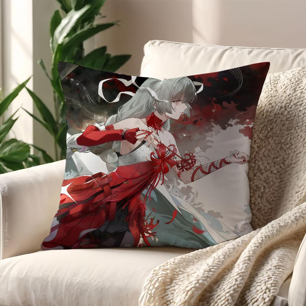 

Game Wuthering Waves PHROLOVA cushion cover Pillow Cover Decoration Room Home Sofa living Office Car Nordic Simplicity 12x12Inch