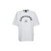 (WMNS) Areca Palm Mesh Boxy T-Shirt Asia Sizing 'White Black' Women's 10008467-A04