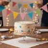 Glitter Number Cake Topper Shining Birthday Candle Holder Fashion Cake Plugin Set  Birthday Parties