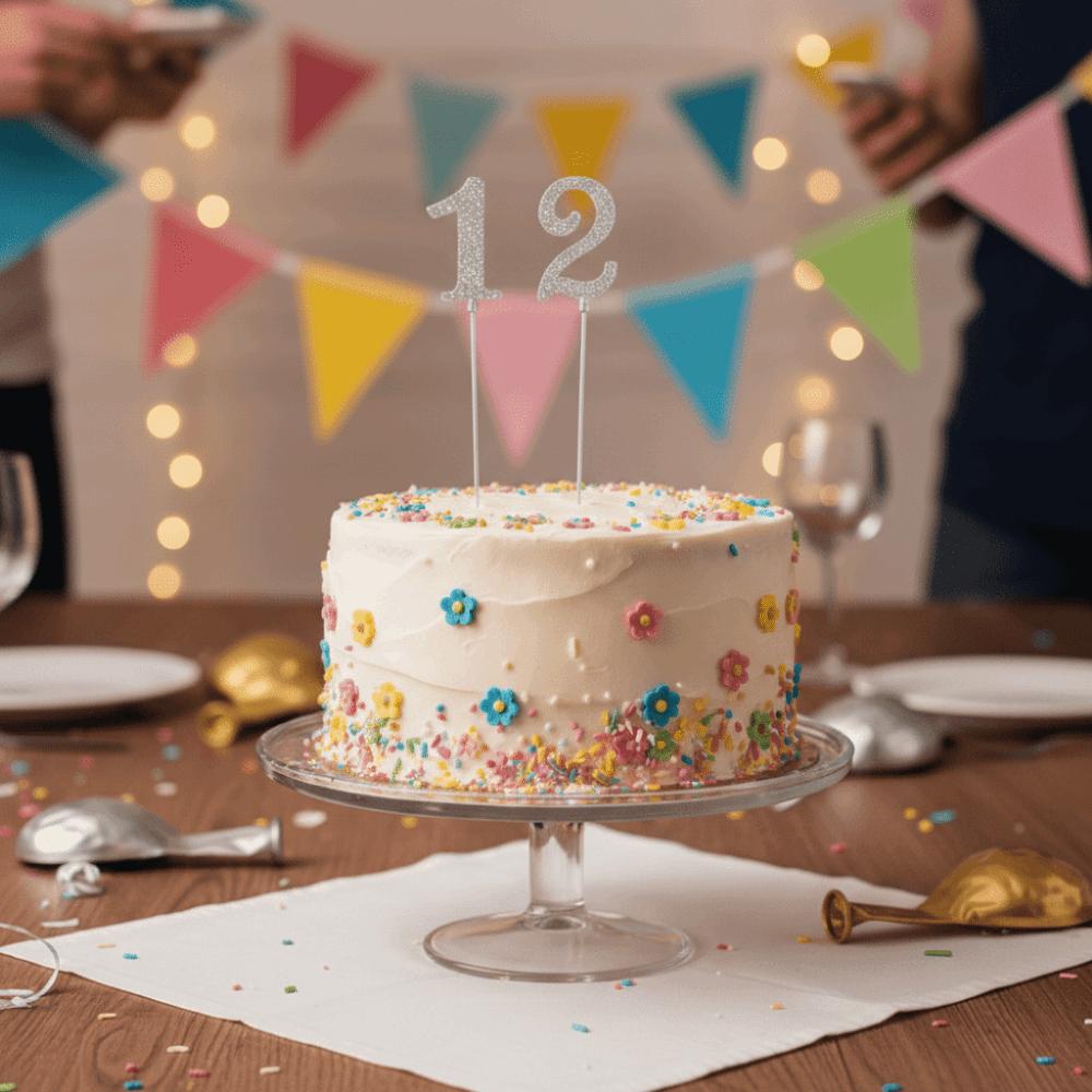 Glitter Number Cake Topper Shining Birthday Candle Holder Fashion Cake Plugin Set  Birthday Parties