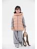 2025 Autumn/Winter Kids' Solid Color Hooded Thick Duck Down Vest
