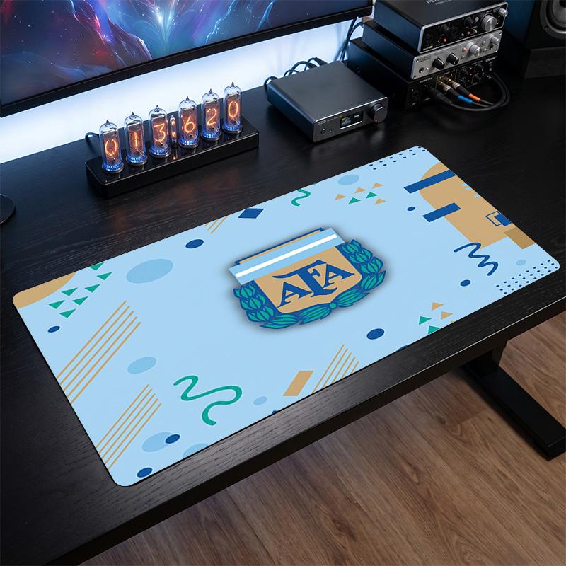 Argentina Fodboldlogo Musemåtte, Udvidet Skridsikker Gummiskrivebordsmåtte til Gaming Kontor Laptop Fan Gave