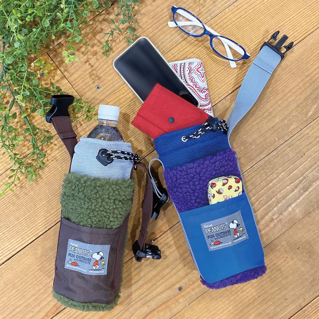 Snoopy Boa Angle Bottle Holder IP Bottle Boa PEANUTS [Routeto] (Gray)