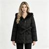 2026 Winter Women's Hooded Leopard Print Short Jacket - Slimming Waist Cotton Coat