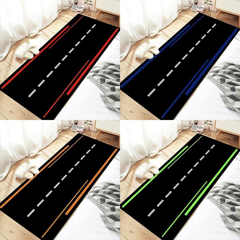 Styles Motorcycle Garage Display Carpet Floor Mat Garage Racing Moto Electric Vehicle Mat Bedroom Rug Entrance Anti Slip Doormat