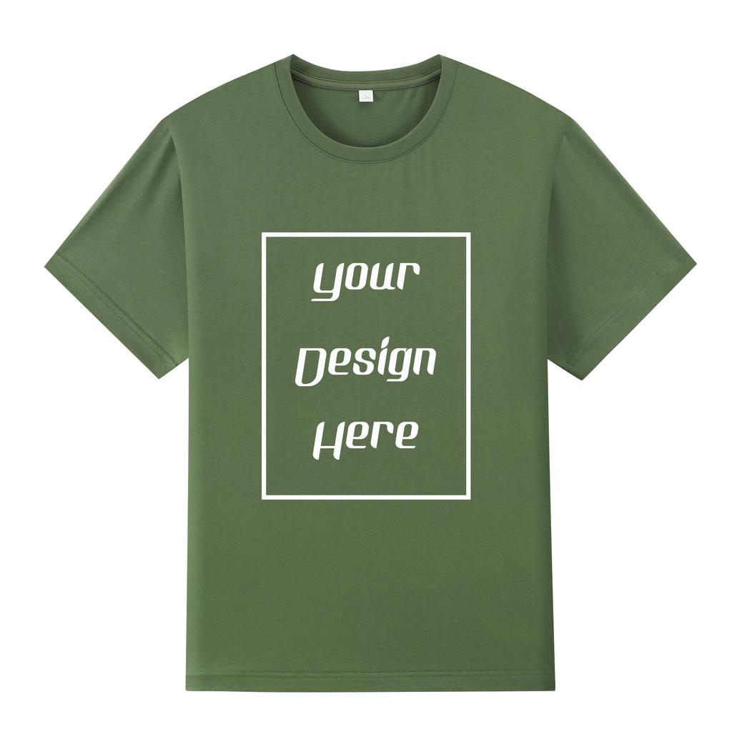 Streetwear Customized Pattern Print T-Shirt Harajuku Casual O Neck Short Sleeves Men Women Cotton T-Shirt