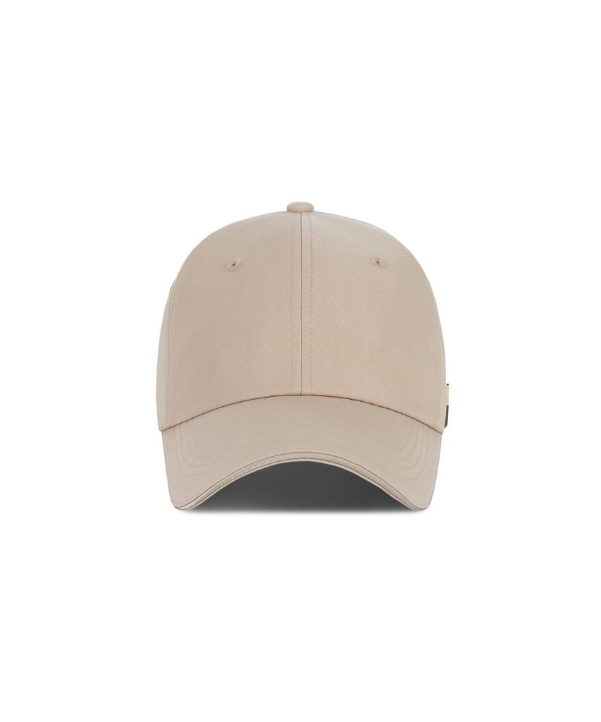 Bajal Gold Studded Oversized Ball Cap Beige