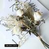 Rose Bouquet Retro Flower Bouquet Artificial Flowers Table Decoration Fake Flowers For Wedding Home Table