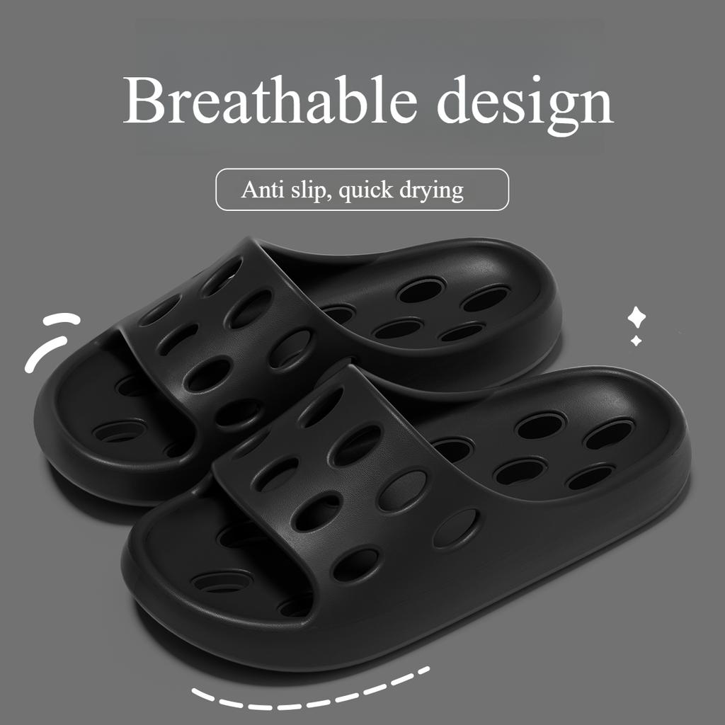 Bathroom slippers for men in summer, indoor home shower for couples, water leakage, quick drying, anti slip, cool slippers for summer
