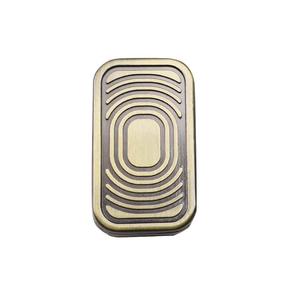Hand Spinner Push Card Magnetic Triple Push Metal Fidget Toy Creative Fidget Slider  ADHD Autism