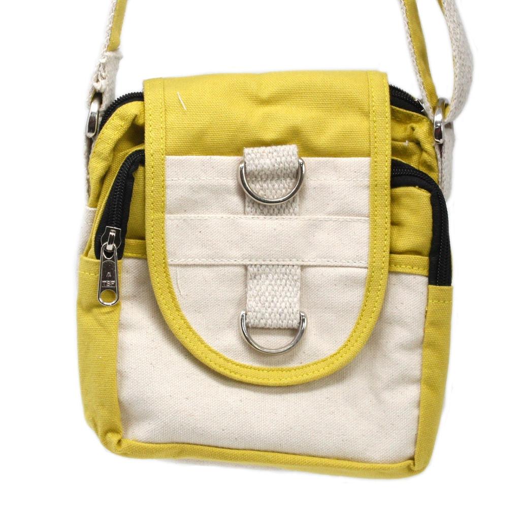 Crossbody Travel Bag Cotton Olive