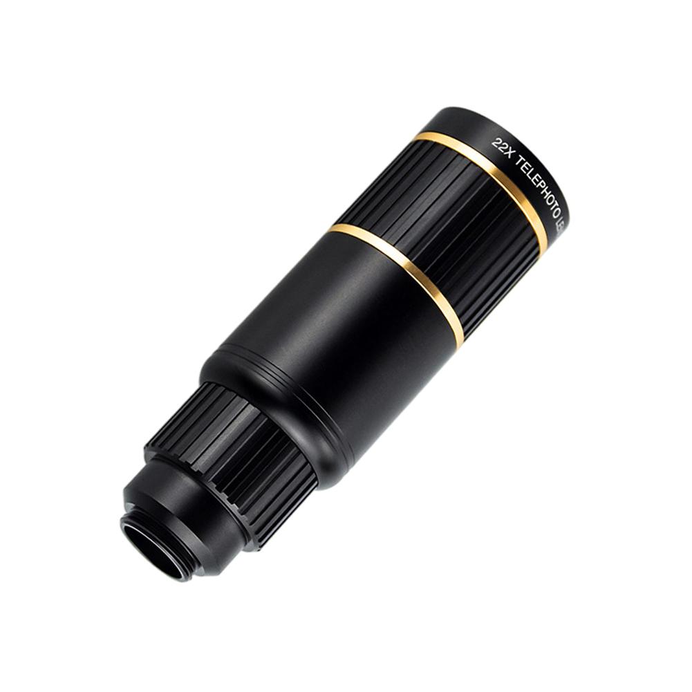 22x Hd Mobile Phone Monoculars Telescope Metal Spotting Scope Telephoto Lens For Outdoor Adventure&concerts External Phone Lenns