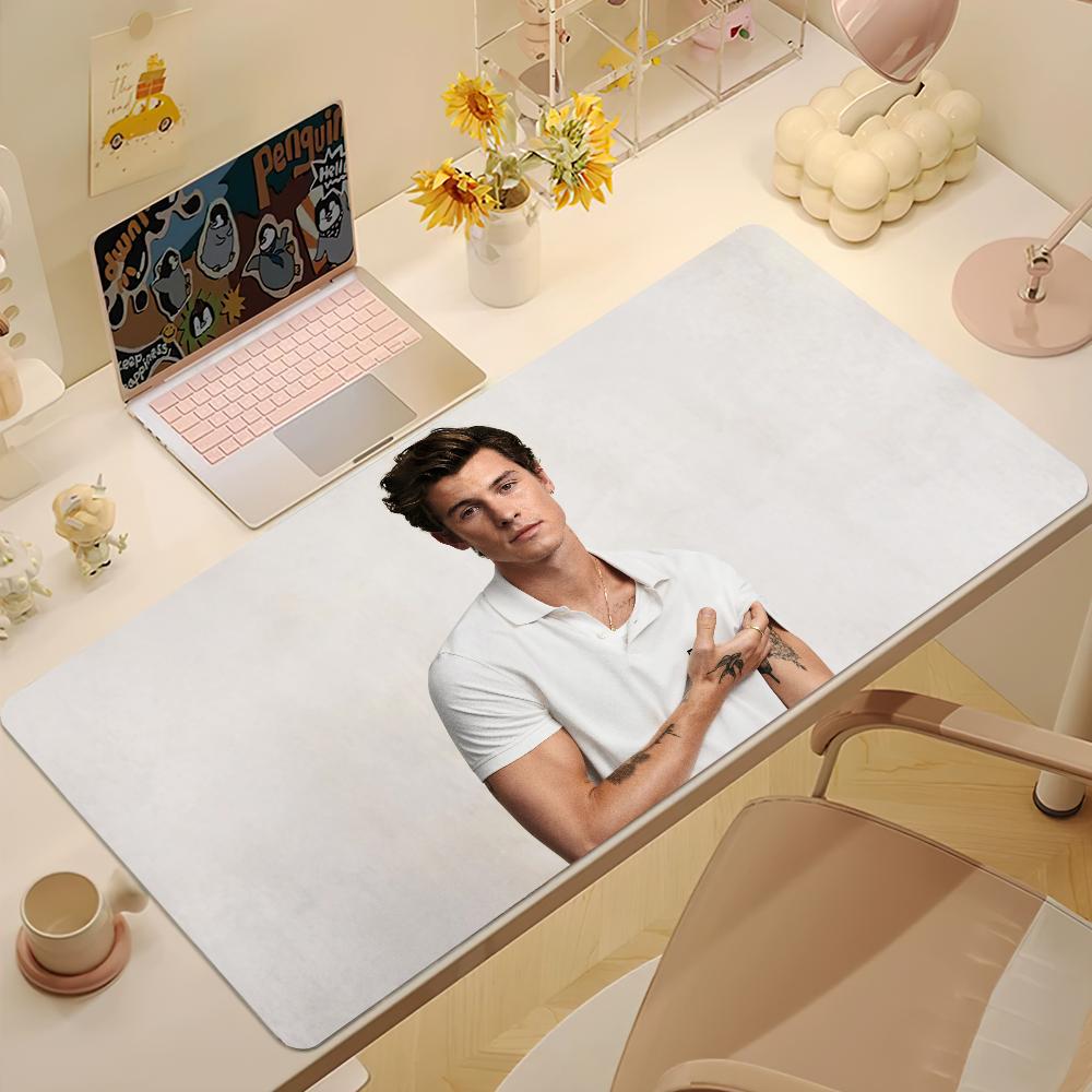 Singer Shawn Mendes Shawn  For PC Large MousePads Desk Gaming Mouse Pad Stitched Edges  Base Extended 400x900x2mm