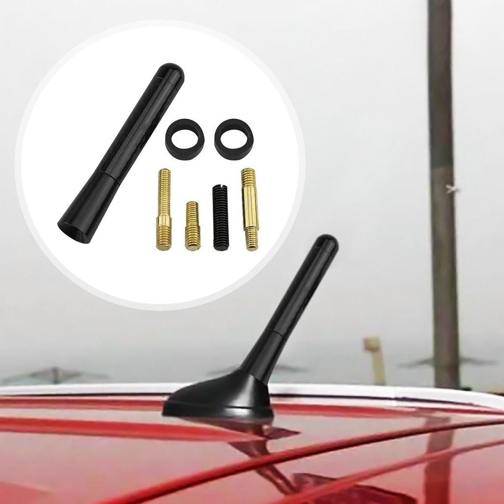 Tuwlopyu Car Radio Antenna, Car Antenna Replacement - Short Carbon Fiber General Car Antenna,