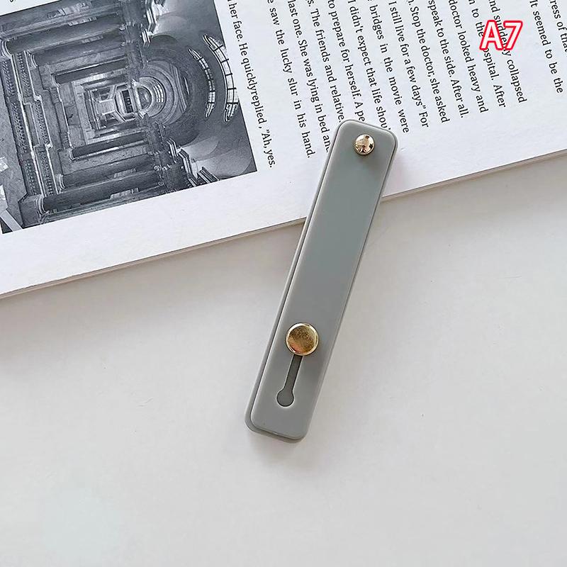 Universal Silicone Wristband Phone Holder Finger Ring Phone Hand Band Bracket Push Pull Grip Phone Stand Sticker Phone Holder