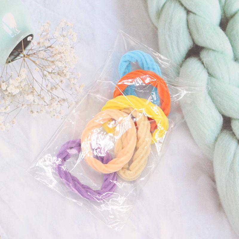 Children s High-Elastic Flower Hair Ties – Damage-Free Rubber Bands for Girls Ponytails