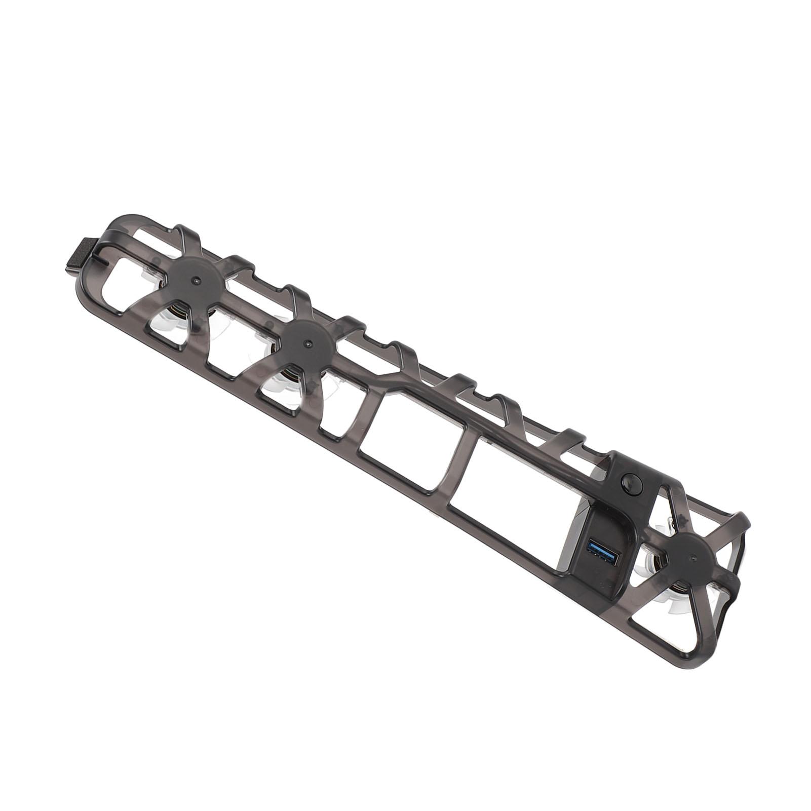 RGB Cooling Fan for   Slim Efficient Cooling Easy Installation Replacement Game Console Cooling Fan with RGB Lighting