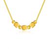 Rose Flower Crown Pure Gold 999 Pendant Set for Women - Qixi Valentine's Day Gift