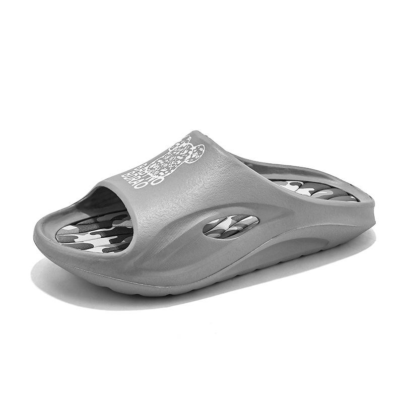 

Slippers men s summer trend outer wear stepping on shit feeling beach sandals camouflage casual non-slip couple deodorant one-word drag 45