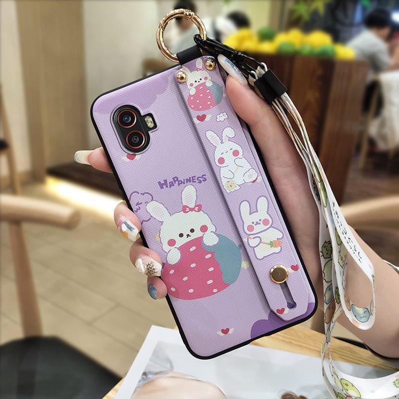 Waterproof Silicone Phone Case For Samsung Galaxy Xcover6 Pro/SM-G736U/B Soft Case Phone Holder Lanyard Back Cover Ring