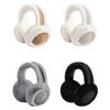 Faux Fur Earmuffs with Elastic Headband Foldable Design Fluffy Warm Ear Warmers Plush Exterior Winter Accessory