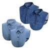Denim Fake Collar Lapel Women Easy Button-On Shirt Collar Sweaters Dresses Jackets Layering Accessory
