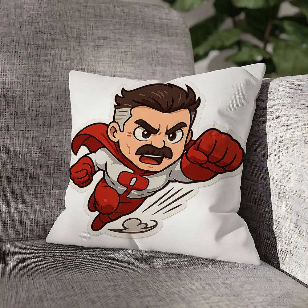 I-InvincibleS Chibis Throw Pillow Case For 30cm 40cm 45cm 50cm 55cm Square Sofa Pillowcase Shell 12x12Inch