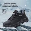 Fleece-lined Safety Sneakers for Men Woman Winter Steel Toe Boots Thickened Warm Woman Anti-smashing Work Shoes Protective 36-46