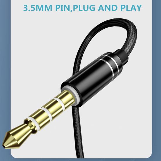A4 Universal Wire Control Double Moving Coil Subwoofer Earphone In-ear Earplugs Headset