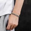 Unisex Grobes Rattan-Muster Armband: Vielseitiger Thai Silber Retro Antik Schmuck