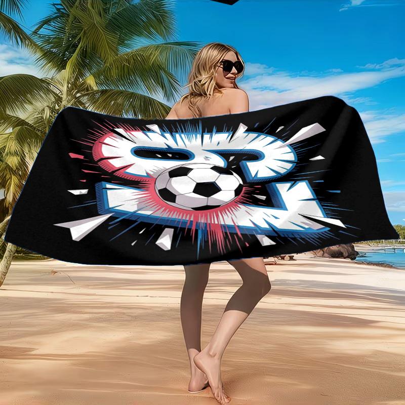 Royal Hands Holding Number 67 Beach Towel, Quick-drying, Easy to Care for, Suitable for Both Fitness and Beach Vacations,Sports Essential