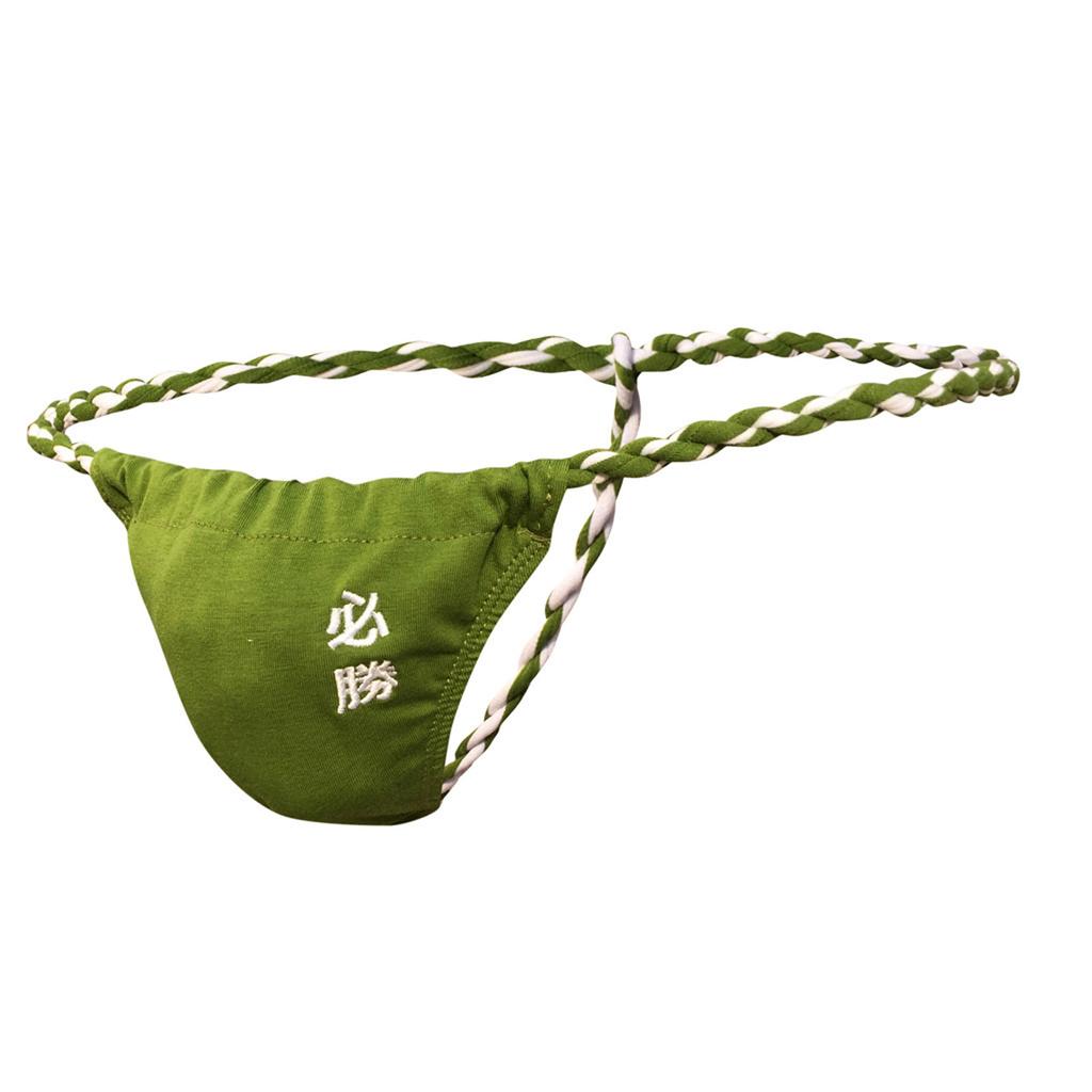 Men's Low Waist Thong Underwear Comfortable Breathable Stretch Fabric Minimal Coverage Elastic Waistband Design for Daily Wear