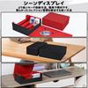 UAONO Deck Case Large Capacity Deck Case Magnetic Dice Case Top Loader Playmat Dice Storage PU Leather Pieces Card Storage Box for Trading Cards