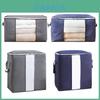 Spacious Underbed Clothes Storage Bag With Sturdy Zipper For Quilts And Blankets