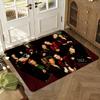 Three D-Days Grace Floor Mat Soft Thickened Absorbent Non-Slip Bedroom Living Room Door Mat Home Decor Flannel Rugs