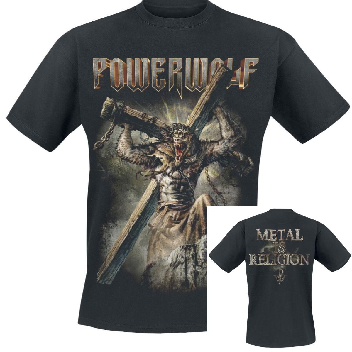 Interludium Powerwolf T-Shirt Men Women Vintage Metal Rock Band Graphic Tee 100% Cotton Summer Streetwear Top S разноцветный