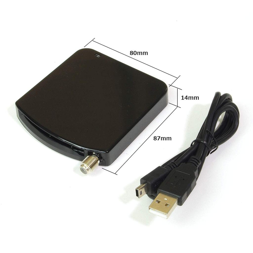 Terrestrischer digitaler Full Seg TV BS CS TV-Tuner USB-Anschluss Computer Laptop Externer Typ IC-Kartenleser e-Better 110° Eingebaut DTV02A-1T1S-U